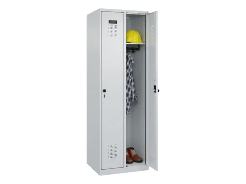 locker,HxBxD 1850x600x500mm,2vak,vak B 300mm,draaigrendel