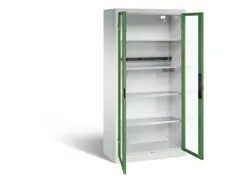 acculaadkast 1950x930x500mm 5stekkerdozen 230V cil.-slot front RAL6011