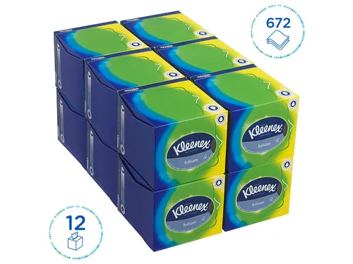 Facial tissues Kleenex kubus 3-laags 56stuks wit 8825