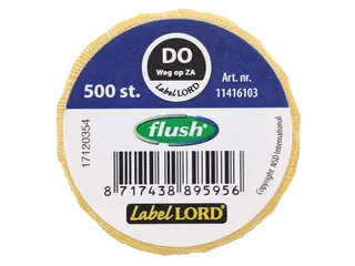 Voedseletiketten 59x23x59mm Flushlabel Do weg op ZA - 1