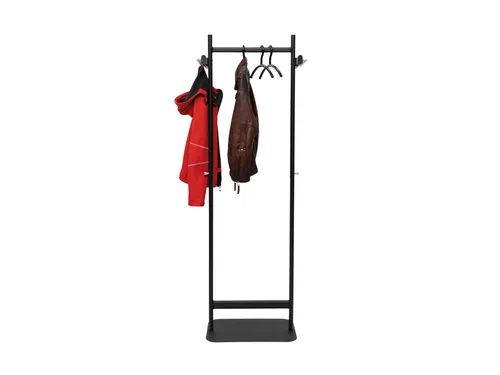 Garderoberek MAUL Salsa staand 173x60x43cm 40kg, 8 haken Zwart RAL9004