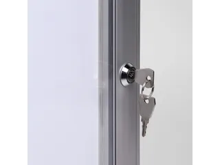 Vitrinebord Quantore luxe 4x A4 zilver - 4