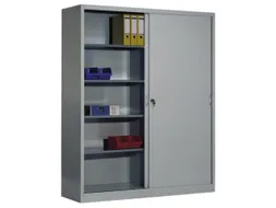 schuifdeurkast,HxBxD 1950x1600x500mm,romp RAL7035,front RAL7035