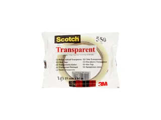 Plakband Scotch 550 19mmx66m transparant - 1