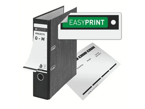 Ordner Leitz 1080 A4 80mm gewolkt zwart 100% gerecycled karton