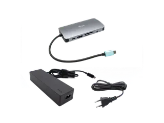 USB-C Metal Nano Dock HDMI/VGA with LAN + Charger 100W - 7