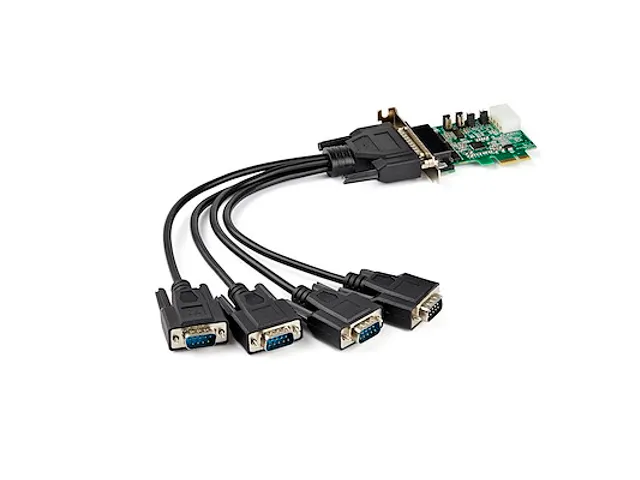 4 Port PCI Express RS232 Seriële Kaart LP