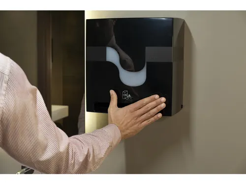 Handdoekautomaat Celtex Megamini E-Control zwart automatisch
