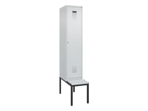 locker met bank,HxBxD 2120x400x815mm,1vak,vak B 400mm,cilinderslot