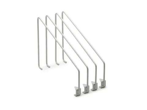 verdeelbeugel-set,v. legbord,ESD,HxD 280x400mm,staal,lichtgrijs