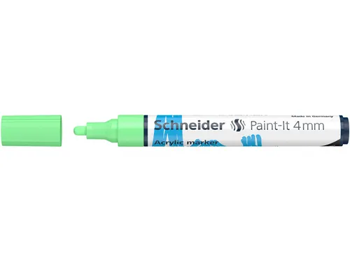 Acrylmarker Schneider Paint-It 320 4mm pastel groen