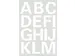 Etiket Herma 4169 25mm Letters A-Z Wit Folie 28 stuks