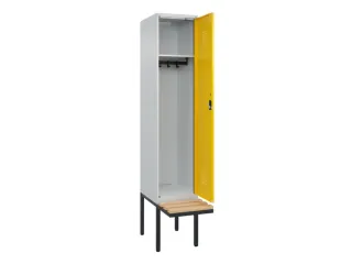 locker met bank,HxBxD 2120x400x815mm,1vak,vak B 400mm,cilinderslot - 1