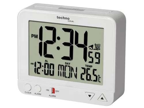 Wekker Technoline WT 195 95x80x32mm wit
