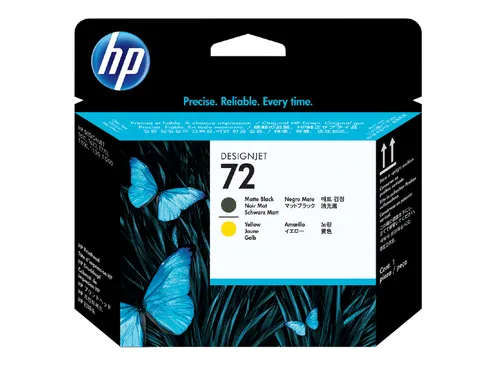HP 72 Printkop C9384A Mat Zwart & Geel Origineel