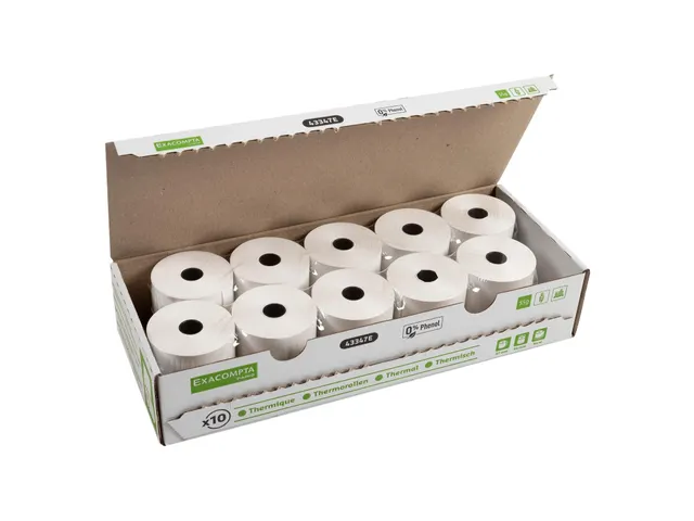 Bobine pour tickets de caisse et carte bancaire 57x60mm - 44m - 1 pli