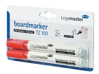 Viltstift Legamaster TZ100 Whiteboard Rond Rood 1.5-3mm 2 stuks - 1