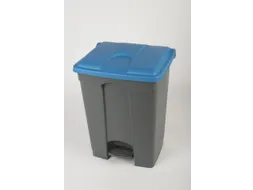 pedaalemmer,1x70l,HxBxD 673x495x412mm,romp PP grijs,deksel PP blauw