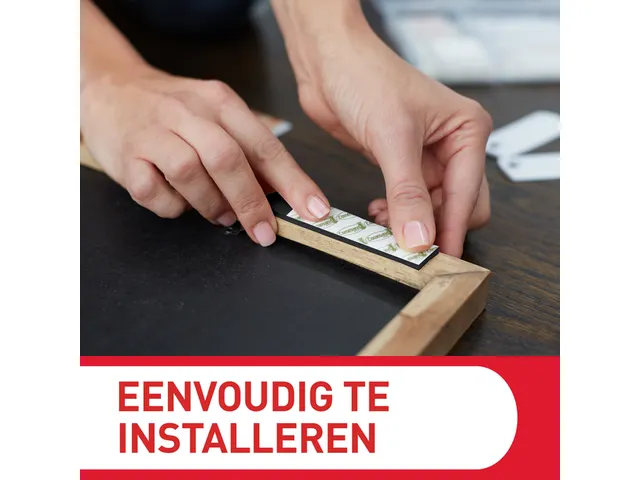 Bevestigingsstrip Command klik vast smal 5,4kg wit