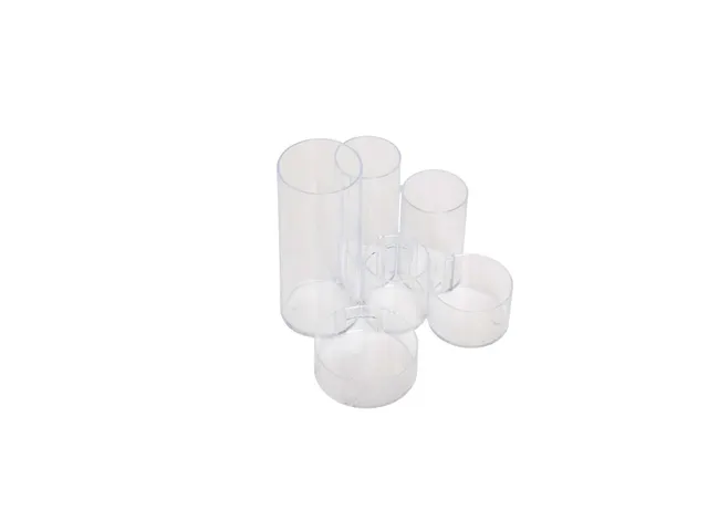 Pennenkoker MAUL Tubo helder transparant 6-vaks Ø15x12,5cm