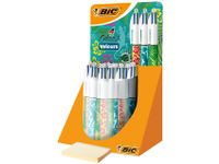 Balpen Bic 4kleuren Velours ass
