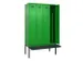 locker met bank,voor scheiding van kleding,HxBxD 2120x1200x815mm,4vak