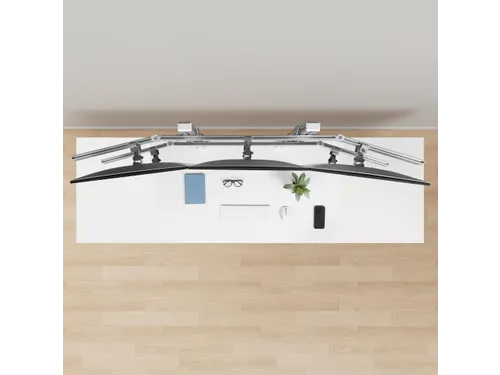 Monitor Arm 6 Schermen tot 32 inch met Crossbar voor Bureau
