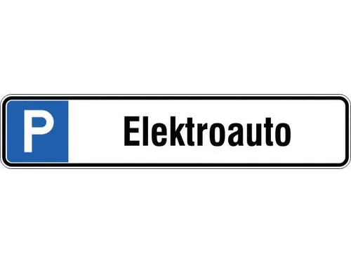 parkeerplaatsbord,symbool/tekst: ""P elektrische auto""