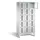 Lockerkast 1850x900x500mm 3x5 vakken Cilinderslot Poten, RAL7035