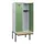 locker met bank,HxBxD 1950x800x815mm,2vak,vak B 400mm,cilinderslot