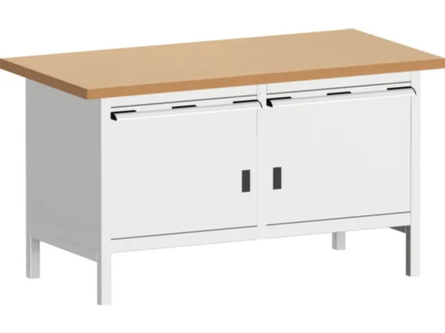 werkbank met opbergruimte,HxBxD 840x1500x750mm,beukenblad