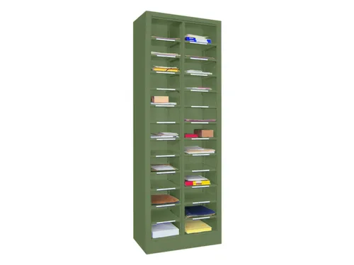 Postsorteerkast Zonder Deuren HxBxD 1950x640x400mm 2x13 Vakken Ral6011