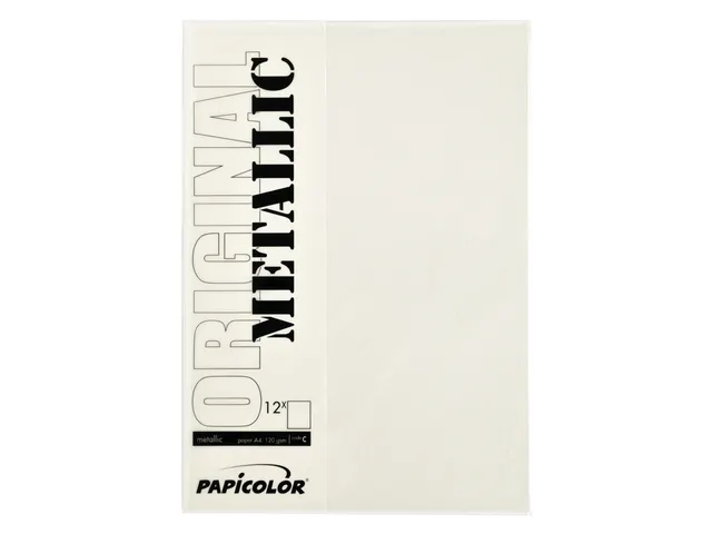 Kopieerpapier Papicolor A4 300gr 3 vel metallic ivoor