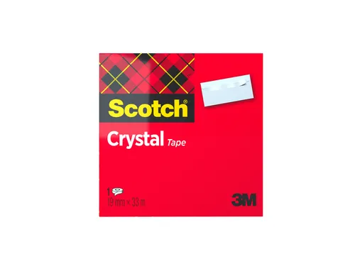 Plakband Scotch 600 19Mmx33M Crystal Clear
