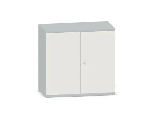 kantoorkast,HxBxD 770x800x430mm,decor romp lichtgrijs,decor front wit