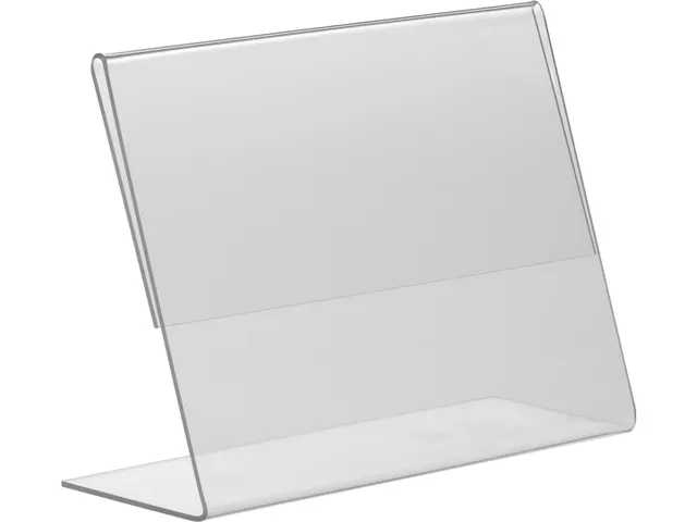 Kaarthouder Budget L-Standaard A6 1,5mm Liggend Acryl set 10 stuks