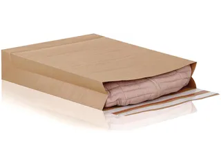 Envelop met blokbodem 400x500mm 120gr bruin zelfklevend doos 100 stuks - 1
