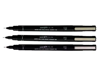Fineliner Uni-ball Pin zwart 0.1mm - 3