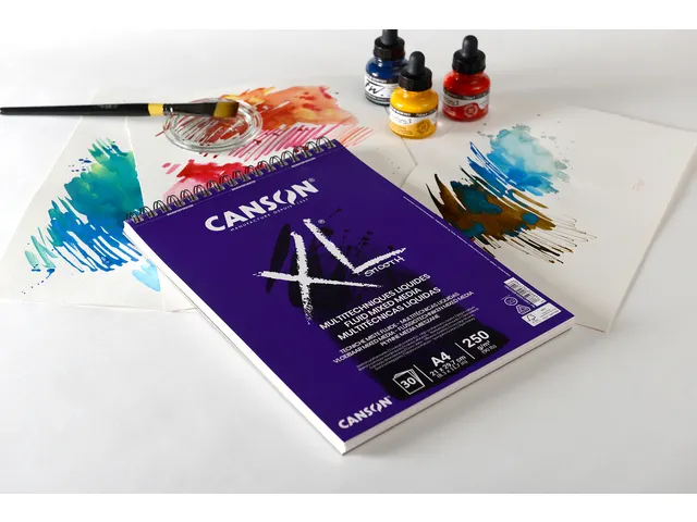 Bloc à dessin Canson XL Multitechniques liquides A3 30 feuilles 250g