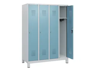 schoollocker,HxBxD 1630x1200x500mm,4vak,vak B 300mm,cil.-slot,voeten - 1