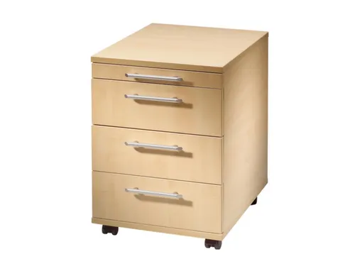 Mobiel Ladenblok 590x430x580mm Pennenlade 3laden Esdoorn Beugelgreep