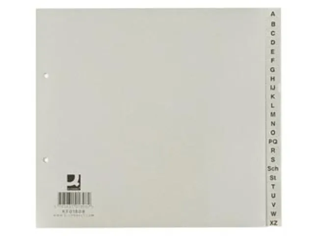 Tabbladen Set A-Z PP A4 2-Gaats 24 Tabs Grijs