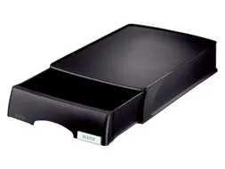 Brievenbak Leitz 5210 Plus zwart met lade A4
