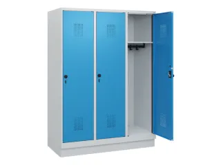 schoollocker,HxBxD 1630x1200x500mm,3vak,vak B 400mm,draaigrendel - 1