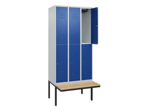 Dubbeldekse dekenkist,HxBxD 2120x900x815mm,3x2vak.,vak B 300mm