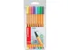 Fineliner STABILO point 88/8 Fin pastel assorti étui 8 pièces