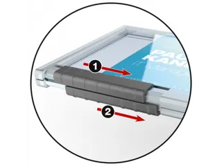 Kaarthouder PUSHBOX DUO met textielkoord 54x87mm - 3
