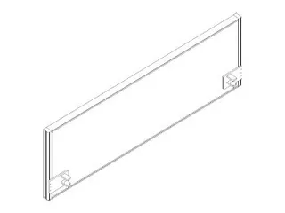 geluidabsorberende tafelscheidingswand,HxB 480x1400mm,lichtgroen - 1