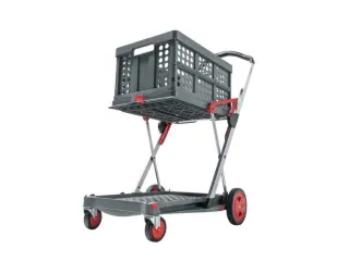 vouwbare winkelwagen,draagverm. 60kg,2etage(s),HxLxB 1025x890x550mm - 14