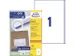 Étiquette Avery ILC 210x297mm blanches 100 flles, 1 et. par flle
